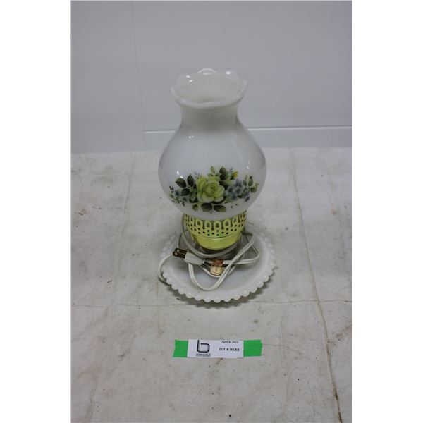 Electric Coal Oil Lamp with Base