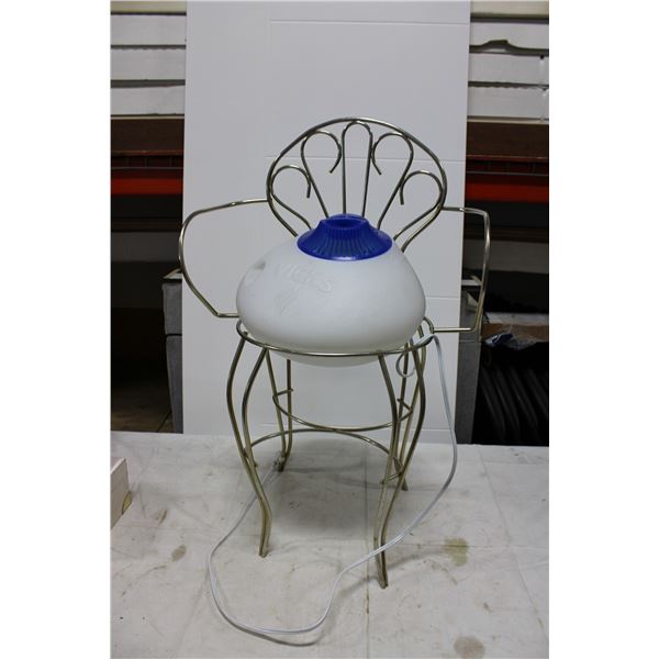 Vicks Dehumidifier and Small Wire Chair