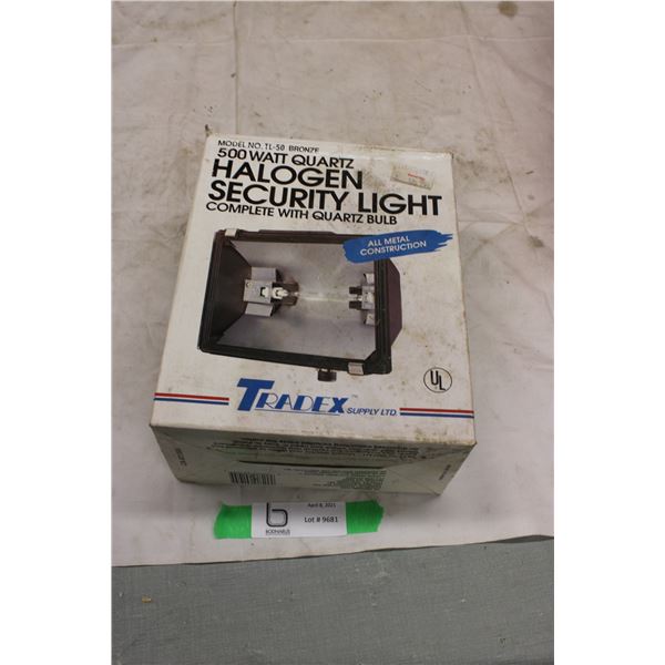 500 Watt Quartz Halogen Security Light