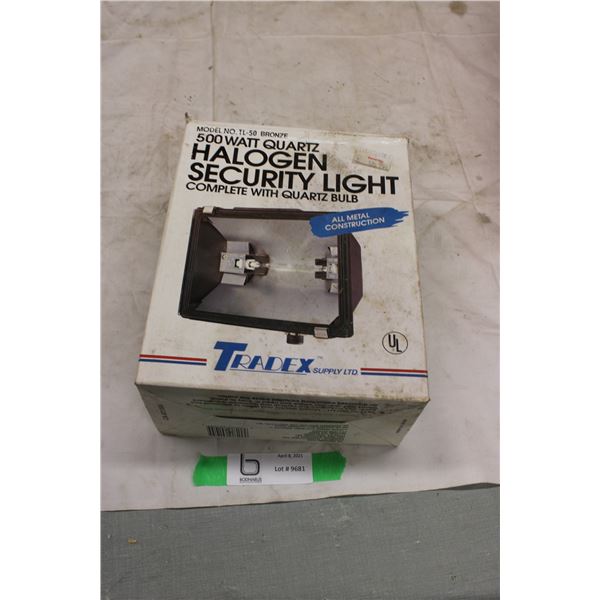 500 Watt Quartz Halogen Security Light