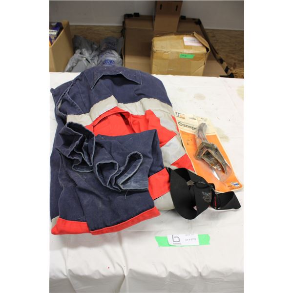 Coveralls and Oil Can Spout
