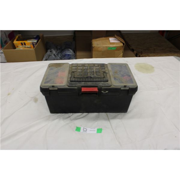 Plastic Tool Box with Soldering and Misc Electrical Tools