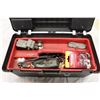 Image 4 : Plastic Tool Box with Soldering and Misc Electrical Tools