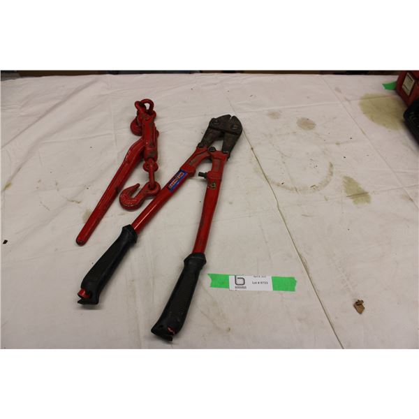 Load Binder and Bolt Cutters