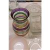 Image 3 : Misc Glass Lot Vases, Cups and Dishes