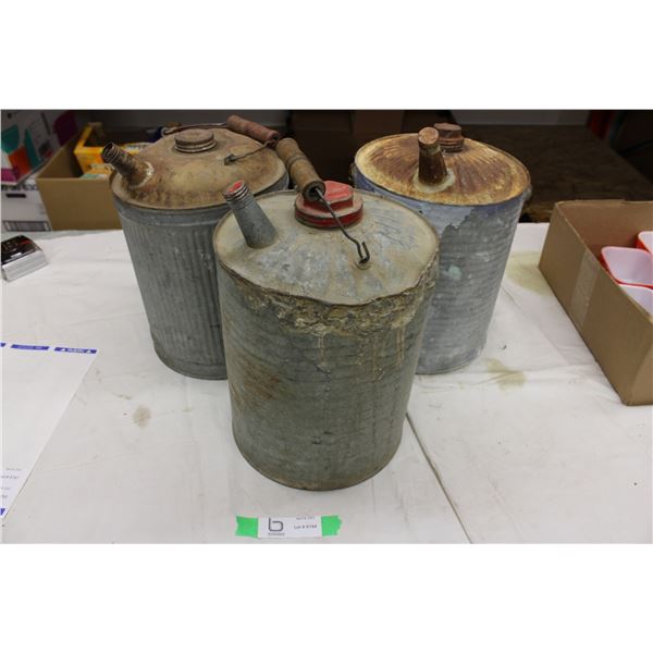 (3X THE MONEY) Metal Gas Cans