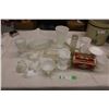 Image 1 : Misc Glass Lot, white and clear glass