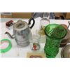 Image 4 : Tea Pots and Glass Vase, Javex Bottles