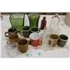 Image 1 : Misc Lot of Glass, Japan Vase, Green Glass