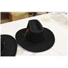 Image 2 : (2X THE MONEY) 2 Black Felt Cowboy Hats