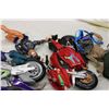 Image 3 : Kids Toy Action Figures and Motorcycles