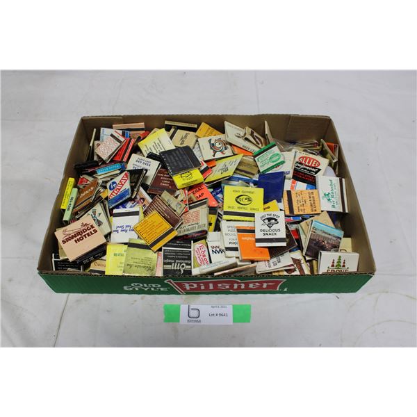 Box of Assorted Advertising Matchbooks