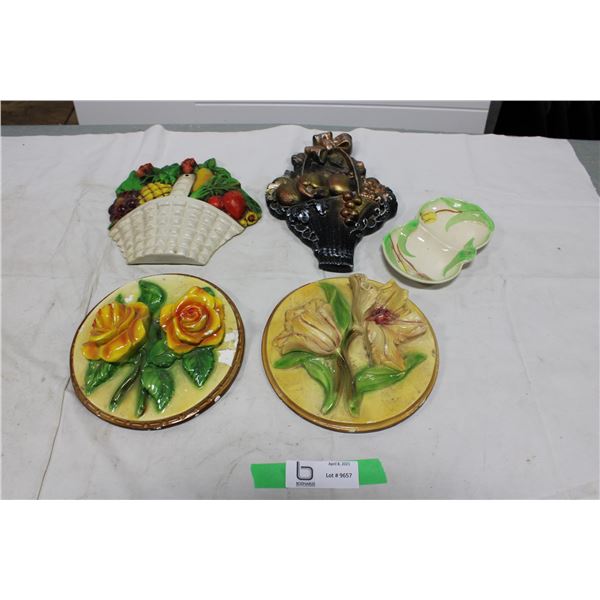 Five Pieces of Decorative Chalkware