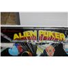 Image 2 : Williams "Alien Poker" Pinball Backglass - used