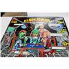 Image 3 : Williams "Alien Poker" Pinball Backglass - used