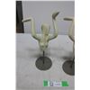 Image 3 : 2 Jewelry Store Product Display Busts/Ornaments with Stands