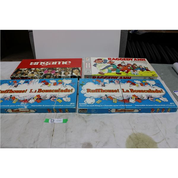 Lot of 4 Used, Complete Board Games