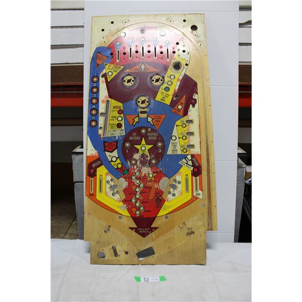 Bally "Supersonic" Pinball Playfield - used