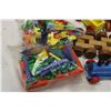 Image 2 : Lot of Kids Wooden Toys (Blocks and Train)