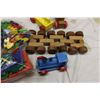 Image 3 : Lot of Kids Wooden Toys (Blocks and Train)