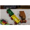 Image 4 : Lot of Kids Wooden Toys (Blocks and Train)