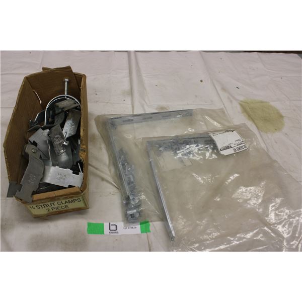 Pipe Clamps and 90 degree L Brackets