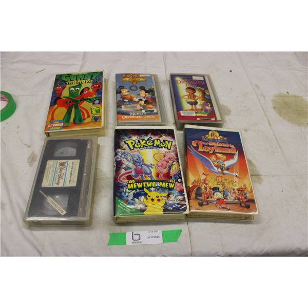 Lot of 6 VHS Movies