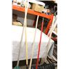 Image 2 : 3 Garden Rakes, Shovel and a Mop