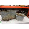 Image 1 : Galvanized Planters (Rough Shape)