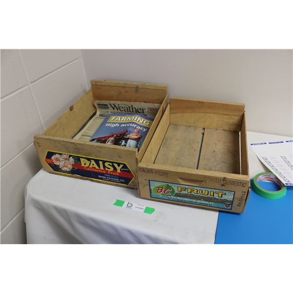 (2X THE MONEY) Fruit Crates, Apple Crate