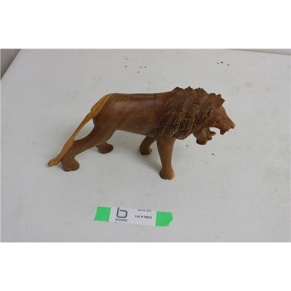 Wooden Lion Ornament