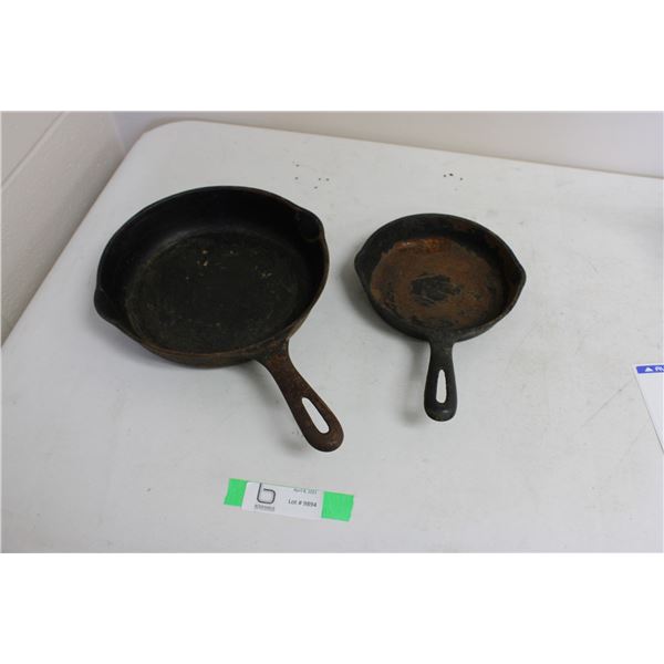(2X THE MONEY) Cast Iron Frying Pans