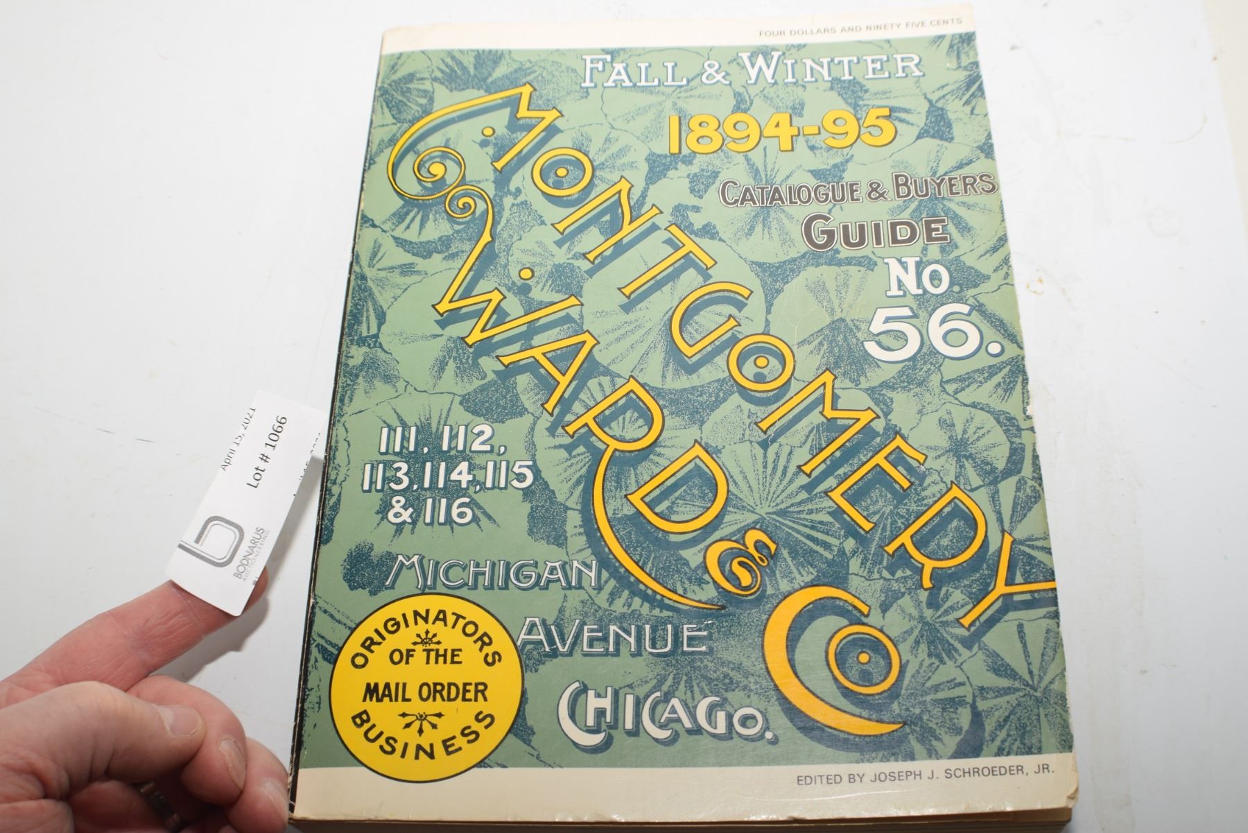 1970 VINTAGE COPY N/MINT OF 1894 MONTGOMERY WARD CATALOG GREAT