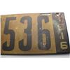 Image 2 : VERY CLEAN 1916 SASKATCHEWAN 1916 LICENSE PLATE,,