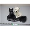 Image 1 : Black & White Scotch Whiskey Display Scottie Dogs (13 3/4" L x 9 1/2" H) Brentleigh Ware