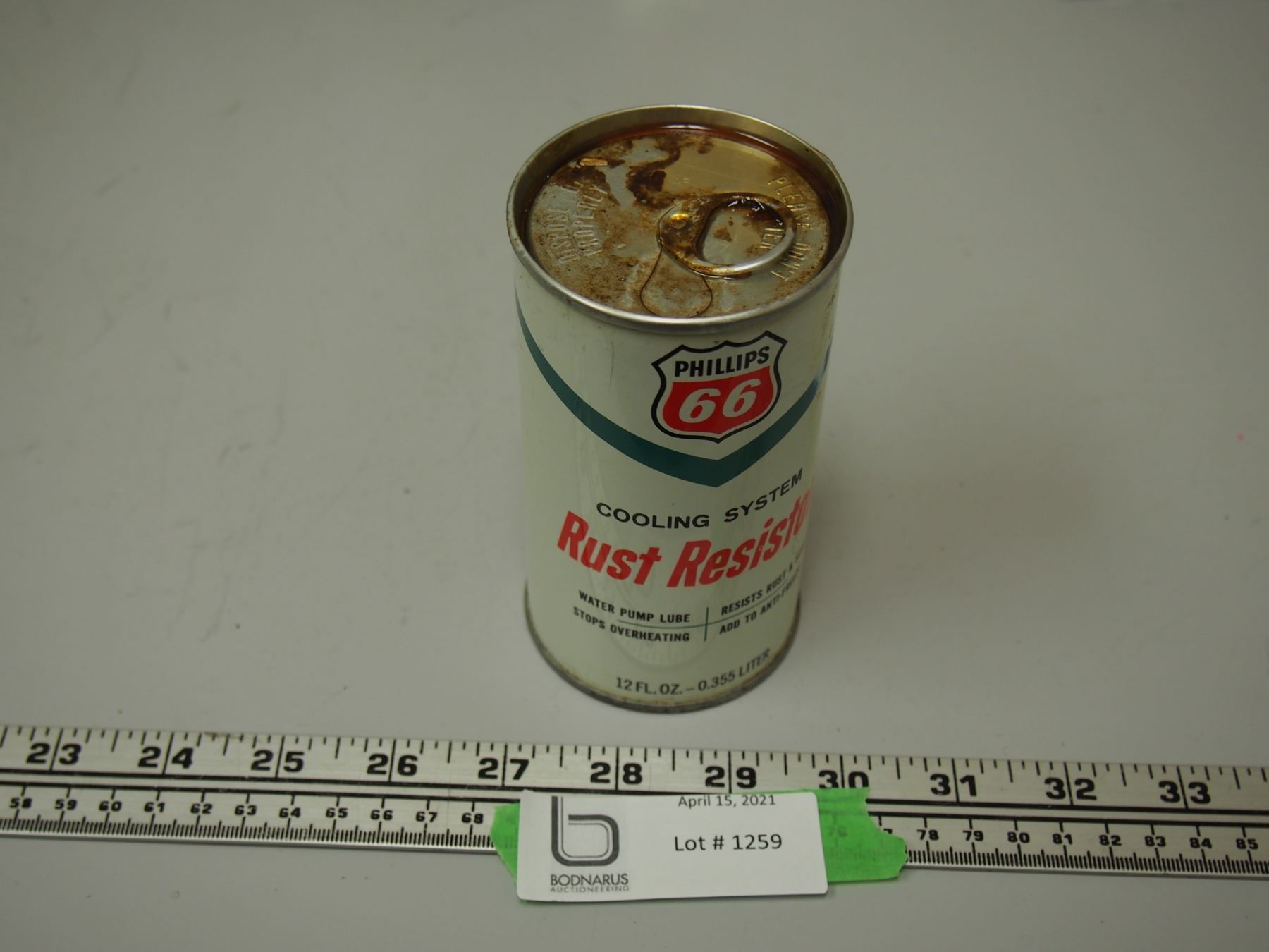 Phillips 66 Cooling System Rust Resistor with Contents Can has small ...