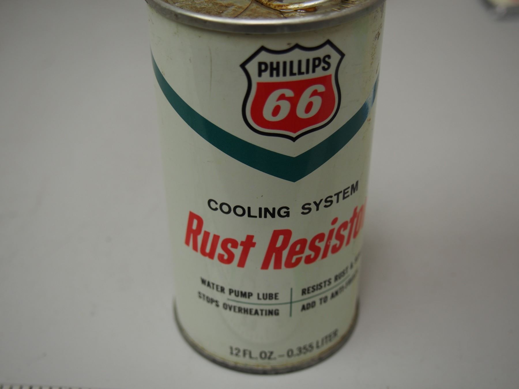 Phillips 66 Cooling System Rust Resistor with Contents Can has small ...