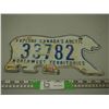 Image 1 : NWT License Plate