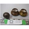 Image 3 : Brass Bed Knobs with Brass Ball