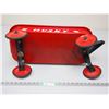 Image 5 : Vintage Kids Toy Metal Wagon (been repainted) and repaired - Box is 21" long