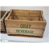 Image 3 : (2X THE MONEY) Grey Beverages and Schweppes Wooden Crates