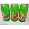 Image 2 : (3) Vintage 28oz 7Up Pop Bottles