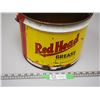 Image 4 : Vintage 25 lb Red Head Grease Pail (no lid)