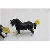 Image 3 : (2X THE MONEY) Black Horse Figurines