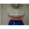 Image 2 : Vintage White, Red and Blue Oil Lamp