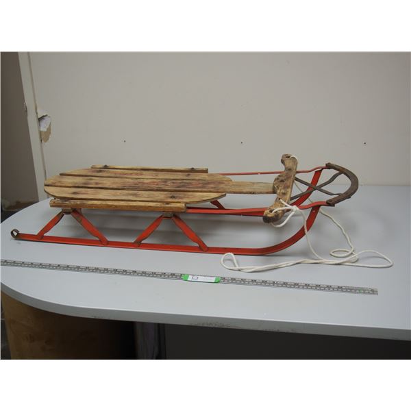Vintage Kids Wooden Sled