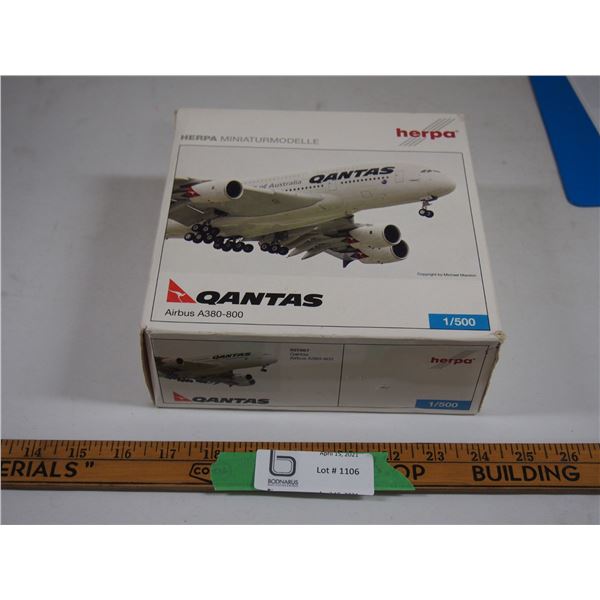 Herpa Miniaturmodelle Qantas Airbus A380-800 In Box 1/500 Scale