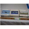 Image 1 : (3X THE MONEY) Herpa Toy Airplanes (3) (NIB) 1/500 Scale