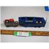Image 3 : Automobile Carrier Semi Truck and Trailer Metal Tin Toy (9" long)