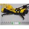 Image 2 : Hercules Crane Hire Truck Lattice Crane Yellow (1/55 Scale?) (20" Tall Truck Is 13" long)